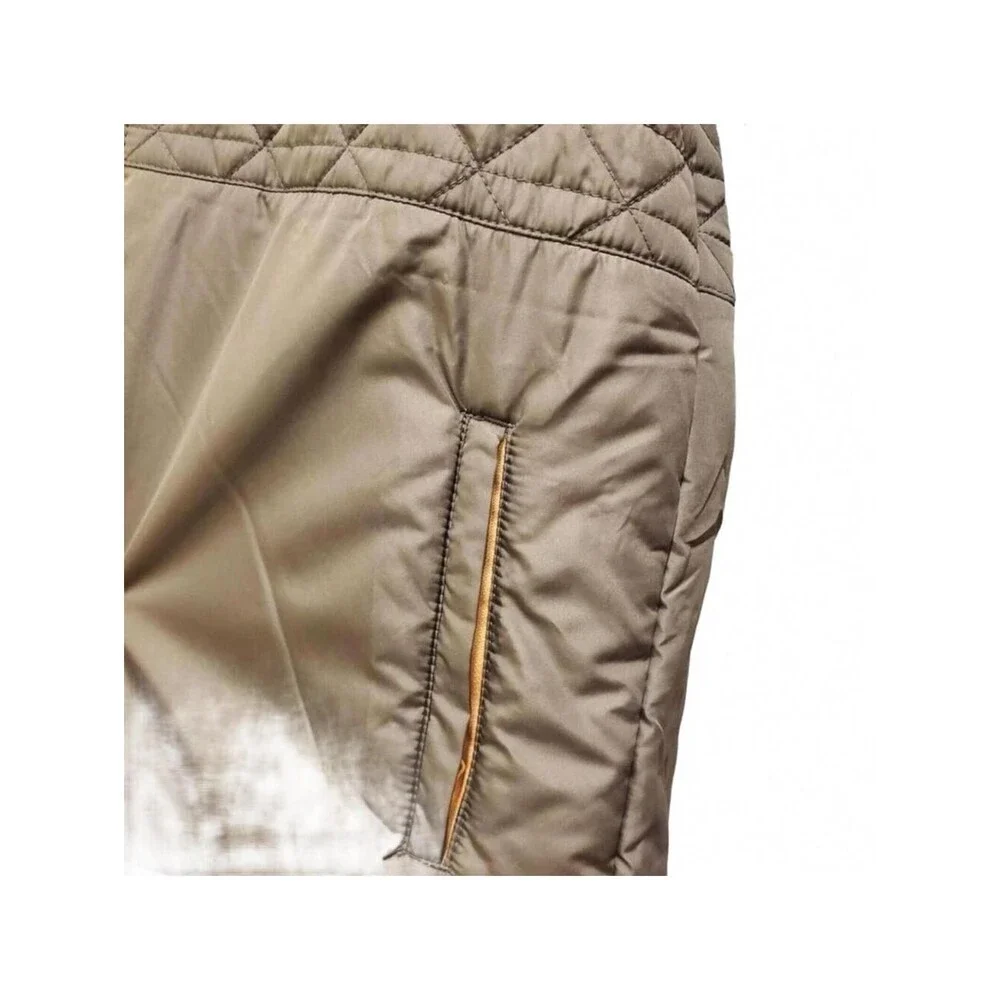 Hooded Puffer Jacket Quilted Lightweight Olive Green Coat